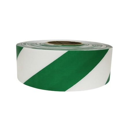 Ergomat Durastripe Outdoor Aisle Striping - Green/White Hazard 2in x 100ft DSO2100G/W
